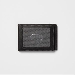 Slim Magnetic Leather Wallet